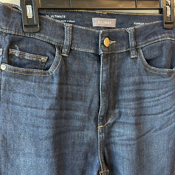 DL1961 Indigo Denim Pants Farrow Skinny - Picture 2 of 8